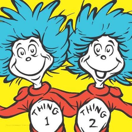 Wisdom from Dr. Suess: “THING 1 and THING 2